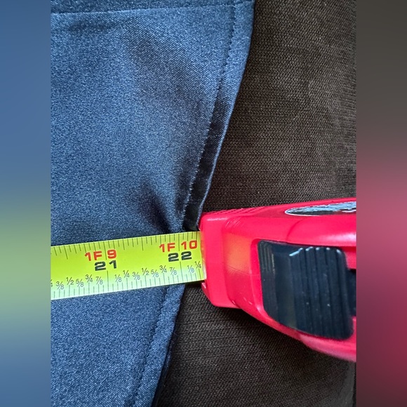 Color Style Black Satin short Striped Sleeves Metal Buttons V Neck Ruffles SZ XL - Picture 13 of 14